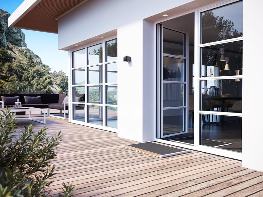 Outdoor aluminum and teak mat 90 Technical mat By RiZZ