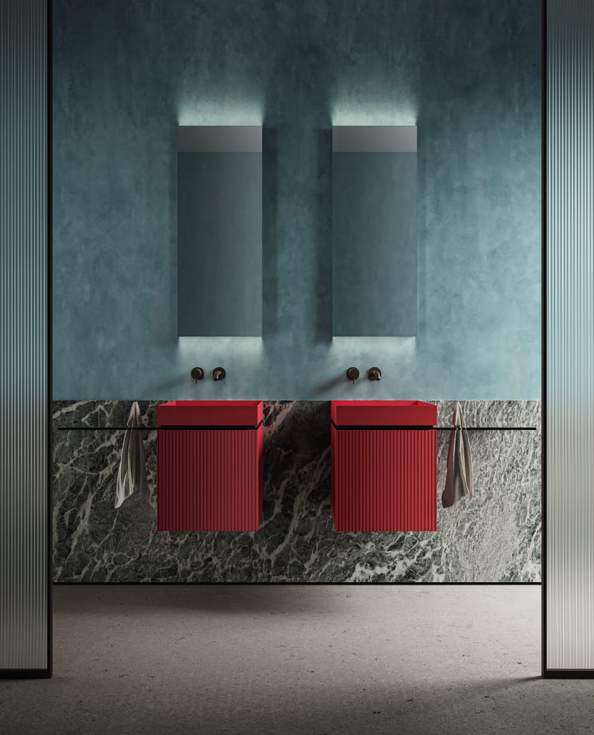 P40 by Moab - Mobile lavabo sospeso con anta - 4