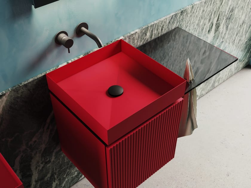 P40 by Moab - Mobile lavabo sospeso con anta - 12