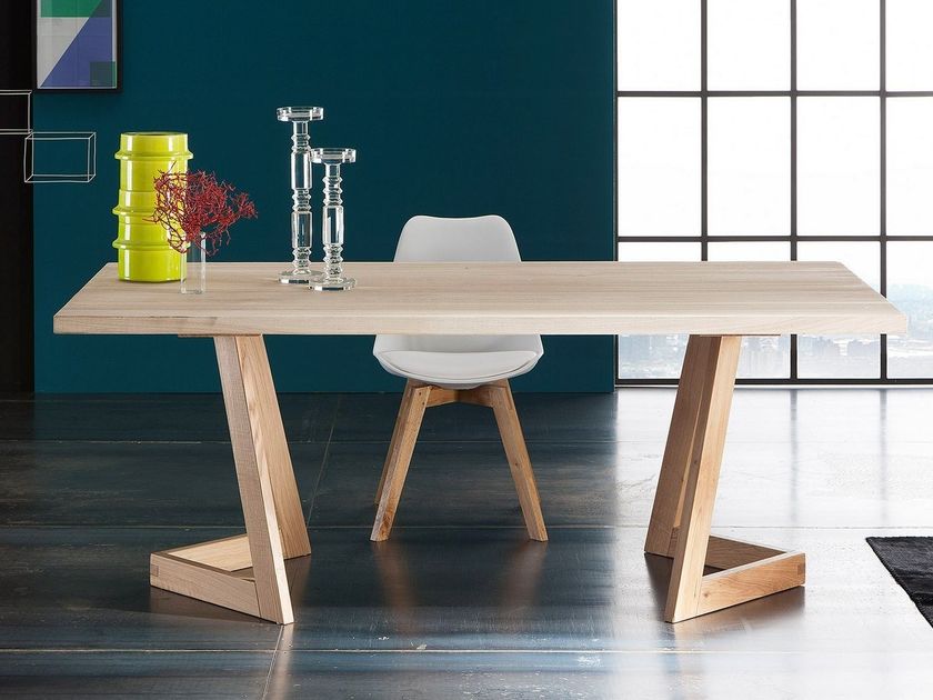 Table extensible rectangulaire en chêne PARIGI + SEVEN By AltaCorte