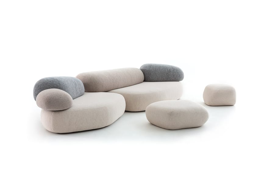 PEBBLE RUBBLE by Moroso - Divano modulare - 12