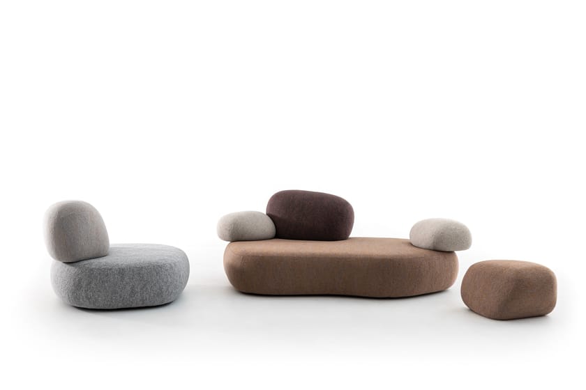 PEBBLE RUBBLE by Moroso - Divano modulare - 4
