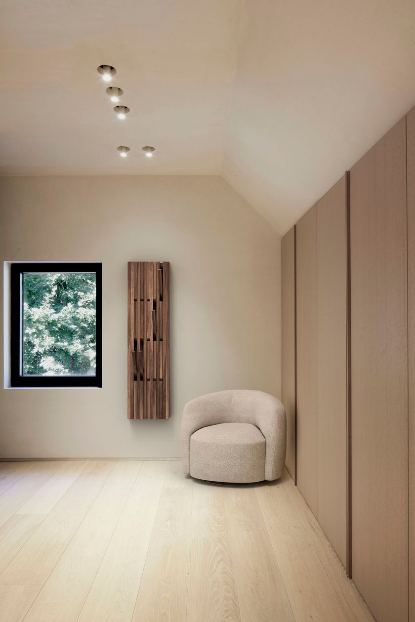 Appendiabiti Da Parete In Legno Di Acacia Noce – Design A Ribalta Con 7 Ganci Magnetici – Lunghezza 65 Cm - 2