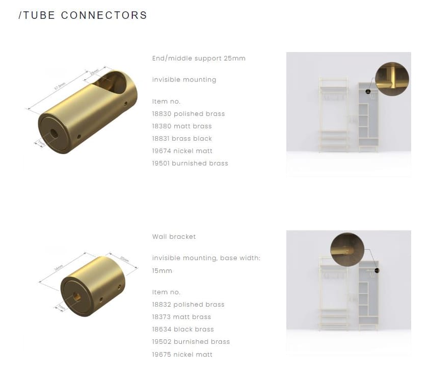 WARDROBE RAIL SYSTEM N° 25 Walkin wardrobe By P&G KONZEPT