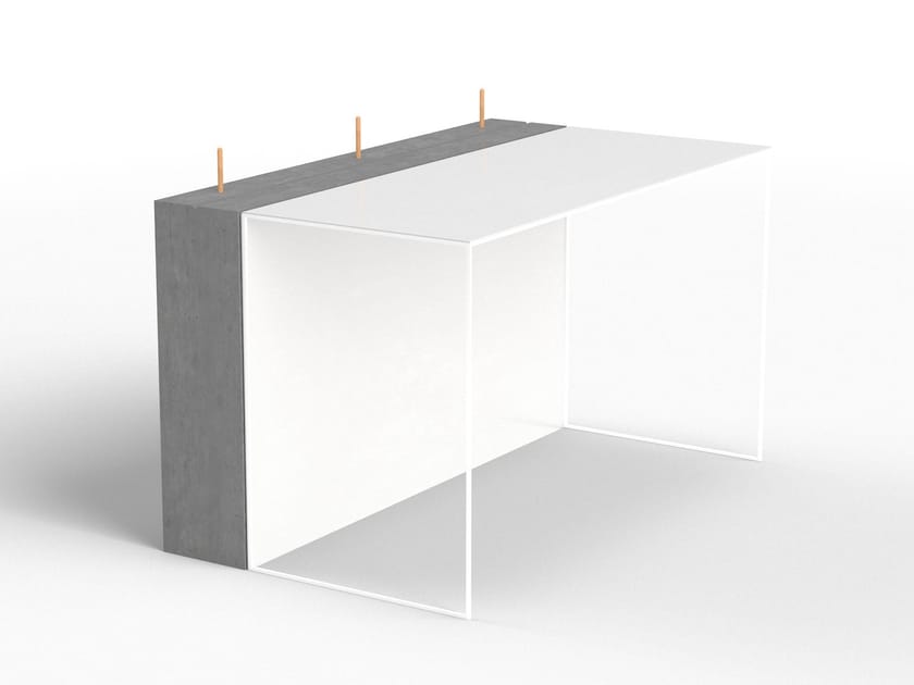 Cement secretary desk PHILIP By Forma&Cemento design Valerio Paula