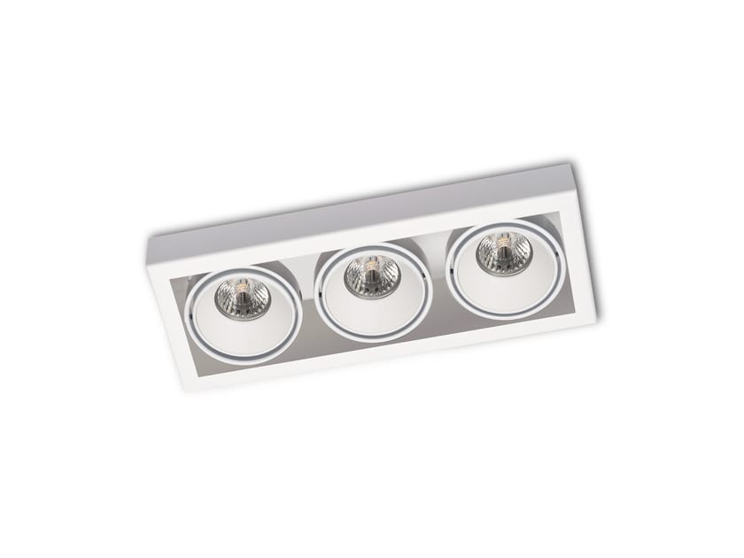 Semi Inset Ceiling Spotlight Piccolo Look In Triple By Orbit