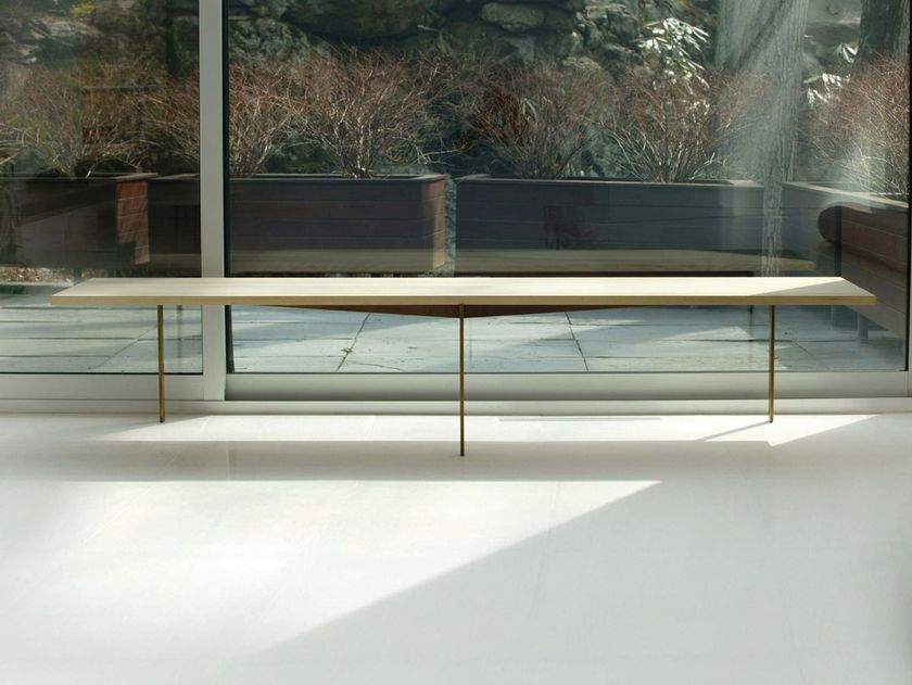 Plank+Beam Tavolino da caffè rettangolare moderno, 121,9 cm, tavolino da caffè di medie dimensioni, tavolini centrali per piccoli spazi, tavolo da tè