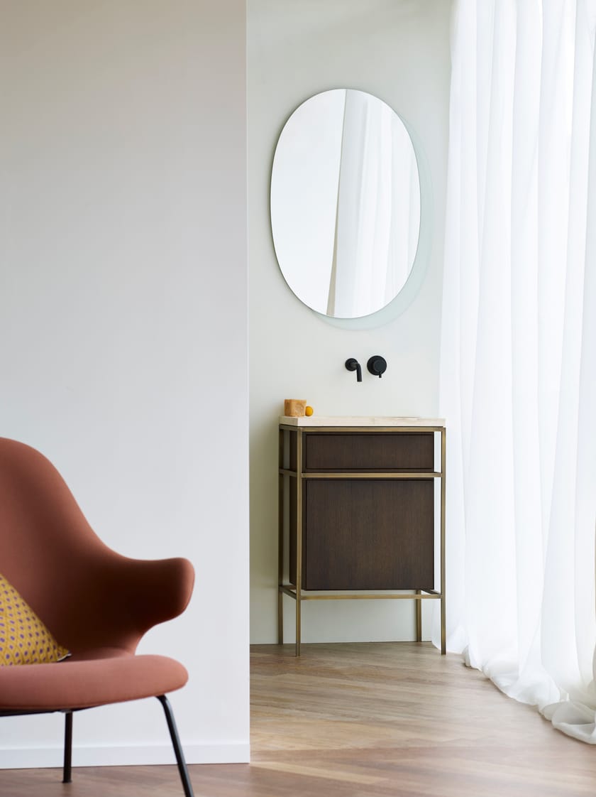 PLATEAU M by Ex.t - Specchio ovale da parete per bagno - 5