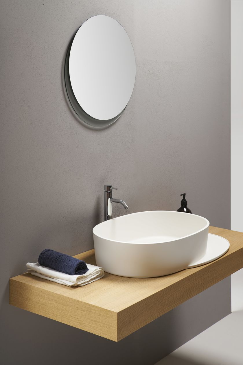 PLATEAU S by Ex.t - Specchio bagno rotondo da parete - 3