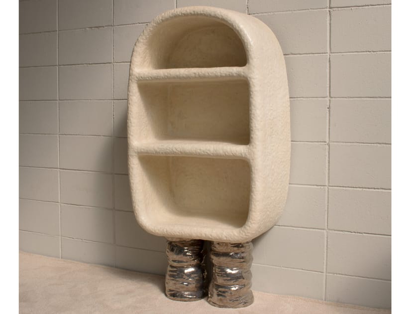 PLATINUM Bookcase Open freestanding ceramic bookcase By MOVIMENTO