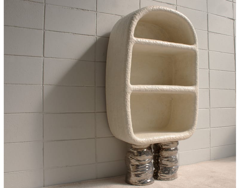 PLATINUM Bookcase Open freestanding ceramic bookcase By MOVIMENTO