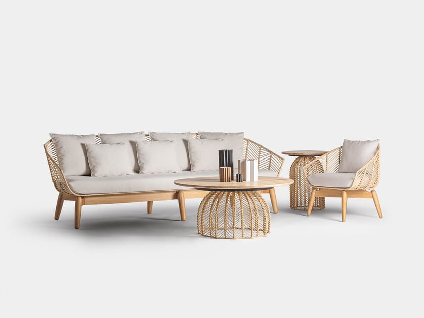 PLISSÉ RATTAN Easy chair By Vical Home design JM FERRERO