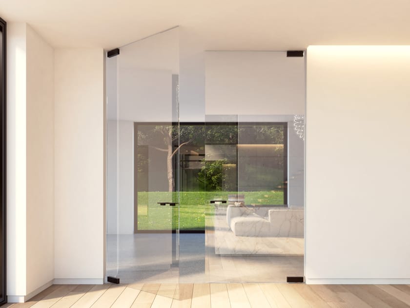 PORTAPIVOT GLASS - DOUBLE DOOR by Portapivot - Porta a bilico in vetro - 4