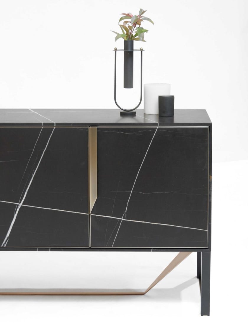 PRISMA by Capital Collection - Madia in marmo con ante a battente - 9