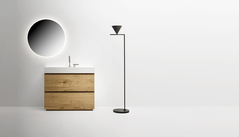 PURE by FALPER - Mobile lavabo singolo con cassetti - 2