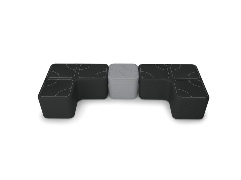 PUZZLE | Pouf quadrato By Luxy design Itamar Harari
