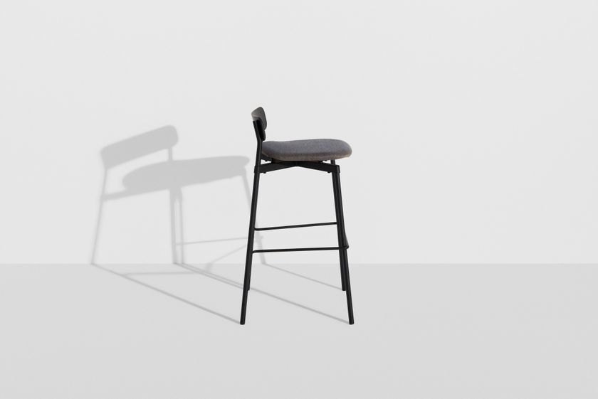 FROMME High stackable fabric stool with footrest By Petite Friture ...