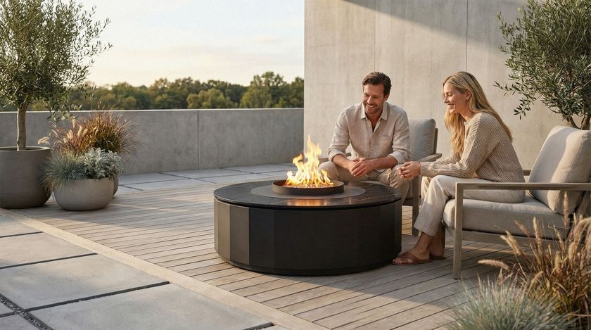 COMET TABLE Fire basket By Planika