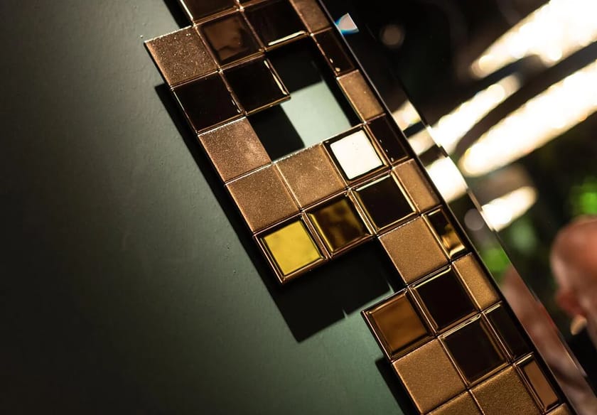 TETRIS by PlusObject - Specchio rettangolare in vetro con cornice da parete - 3