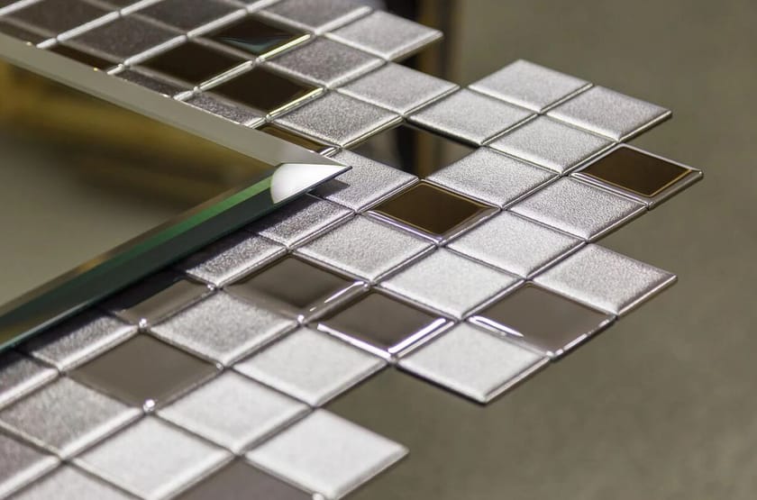 TETRIS by PlusObject - Specchio rettangolare in vetro con cornice da parete - 7