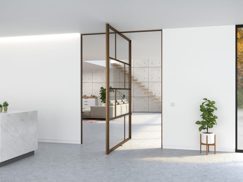 PORTAPIVOT 5730 - SINGLE DOOR by Portapivot - Porta a bilico in alluminio e vetro - 7