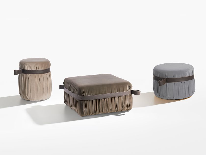 CIRCUS POUF Pouf rotondo imbottito capitonné By Crearte Collections