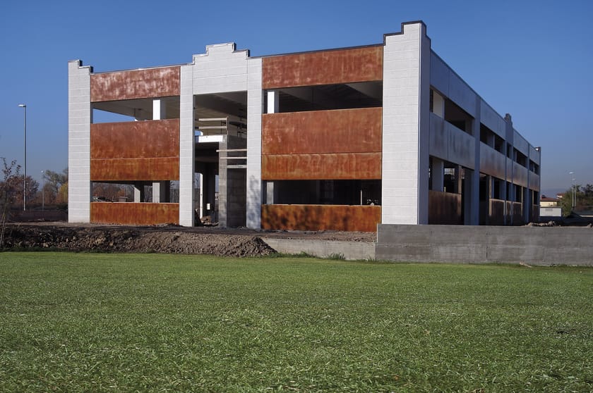 Prefabbricato effetto Cor-Ten by Premac Prefabbricati - Pannello prefabbricato in calcestruzzo - 4