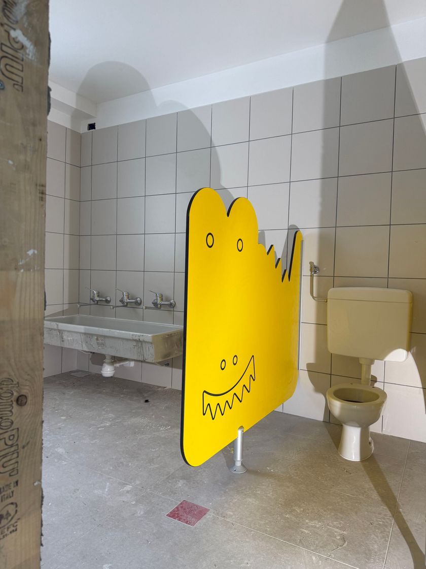HPL partition panel for school sanitary facilities Toilet partition By ...