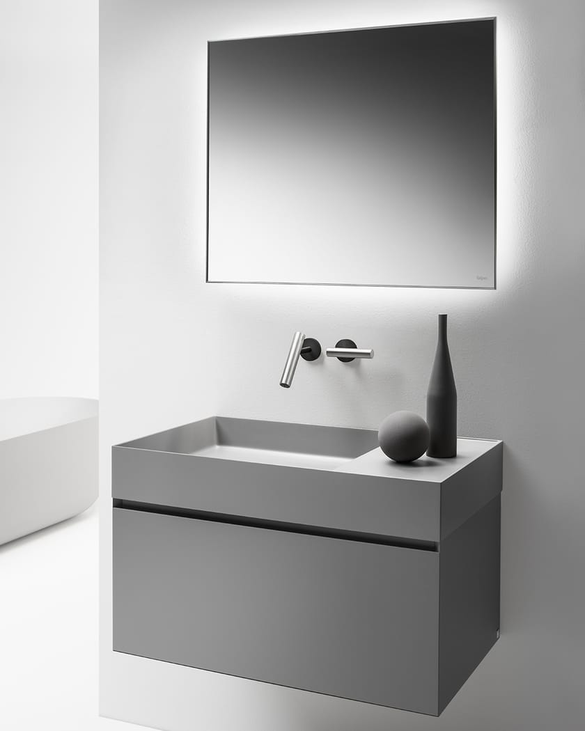 QUATTRO.ZERO Vanity unit Quattro.Zero Collection By FALPER design Metrica