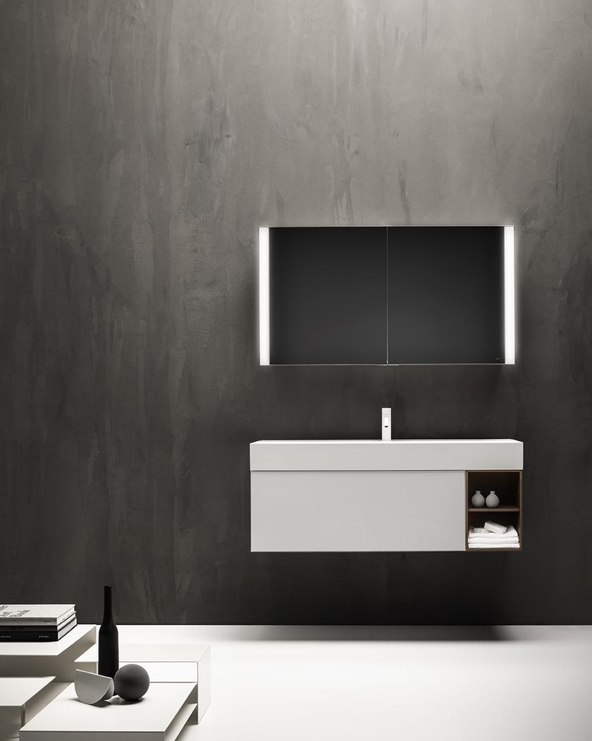 QUATTRO.ZERO Vanity unit with drawers By FALPER design Metrica