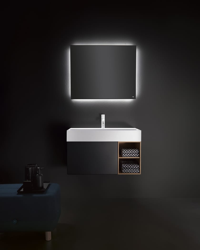 QUATTRO.ZERO Vanity unit Quattro.Zero Collection By FALPER design Metrica