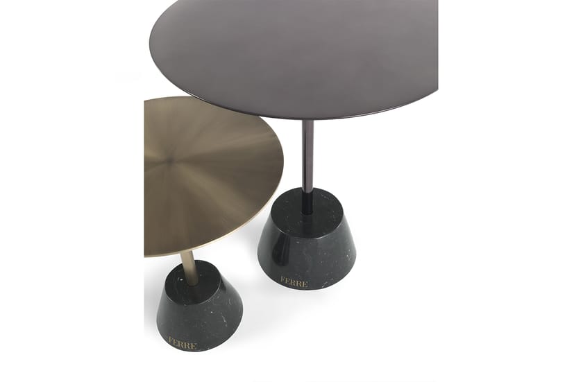Round metal coffee table QUEENS By Gianfranco Ferré Home