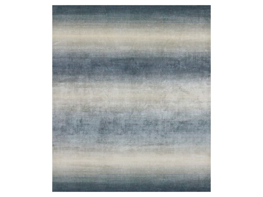 RAINBOW FLOW RIVER Handmade custom silk rug By Edition Bougainville