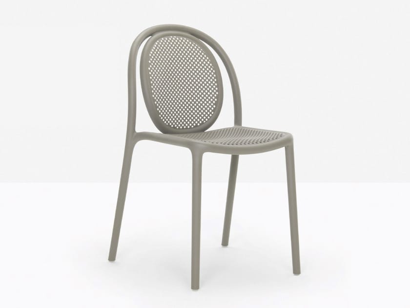 Stackable polypropylene chair REMIND 3730R By Pedrali design Eugeni