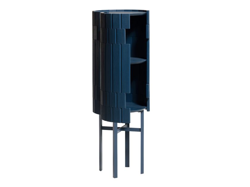 Solid wood highboard REPETA 03 By Woak design Andrea Steidl