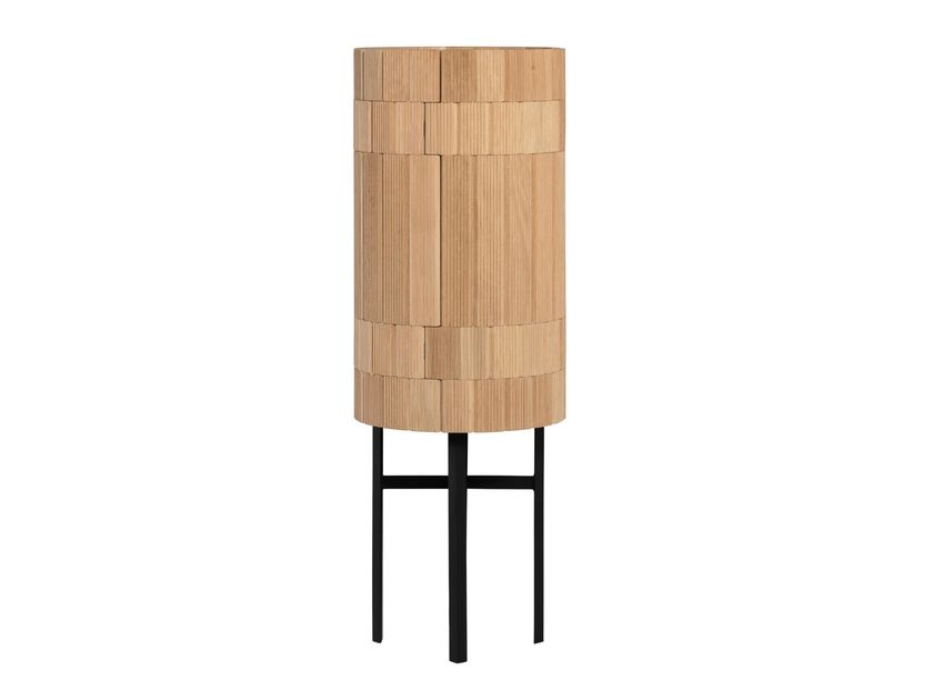 Solid wood highboard REPETA 03 By Woak design Andrea Steidl