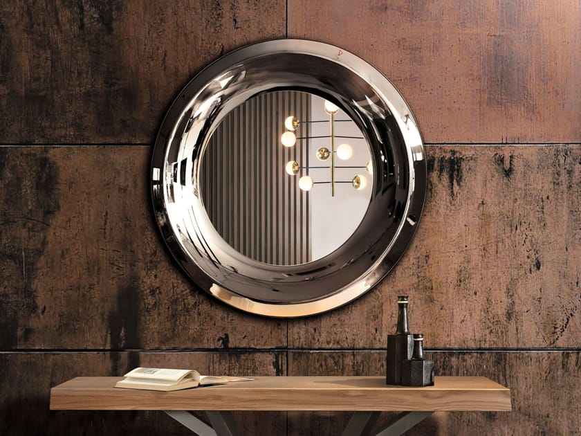 AQUA Framed wallmounted mirror By RIFLESSI