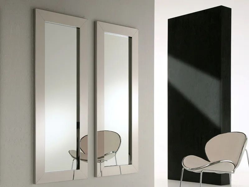 Specchio con cornice TITANIO - RIFLESSI - Edilportale