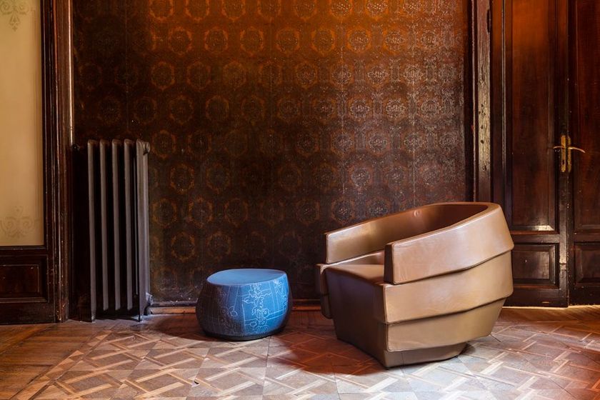 RIFT Armchair with armrests By Moroso | design Patricia Urquiola