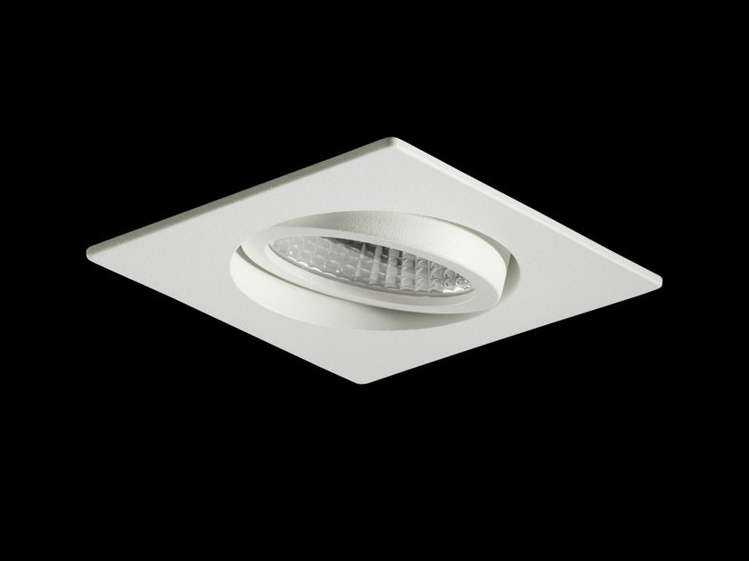 LED adjustable recessed powder coated aluminium spotlight RIO By LUNOO