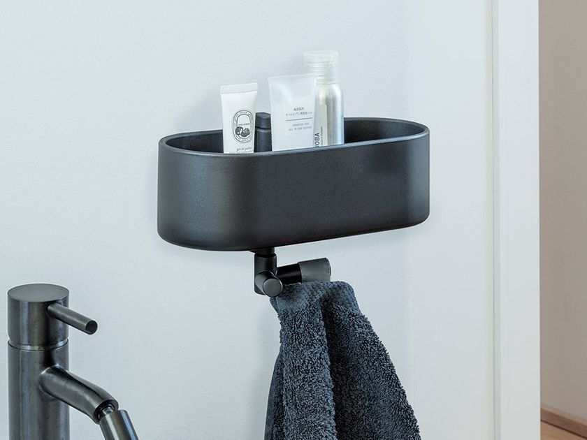Mensola Da Parete Adesiva In Acrilico Trasparente GDQ Per Bagno - Organizer Senza Fori, Vano Portaoggetti Con Nastro Autoadesivo, Versione Grande