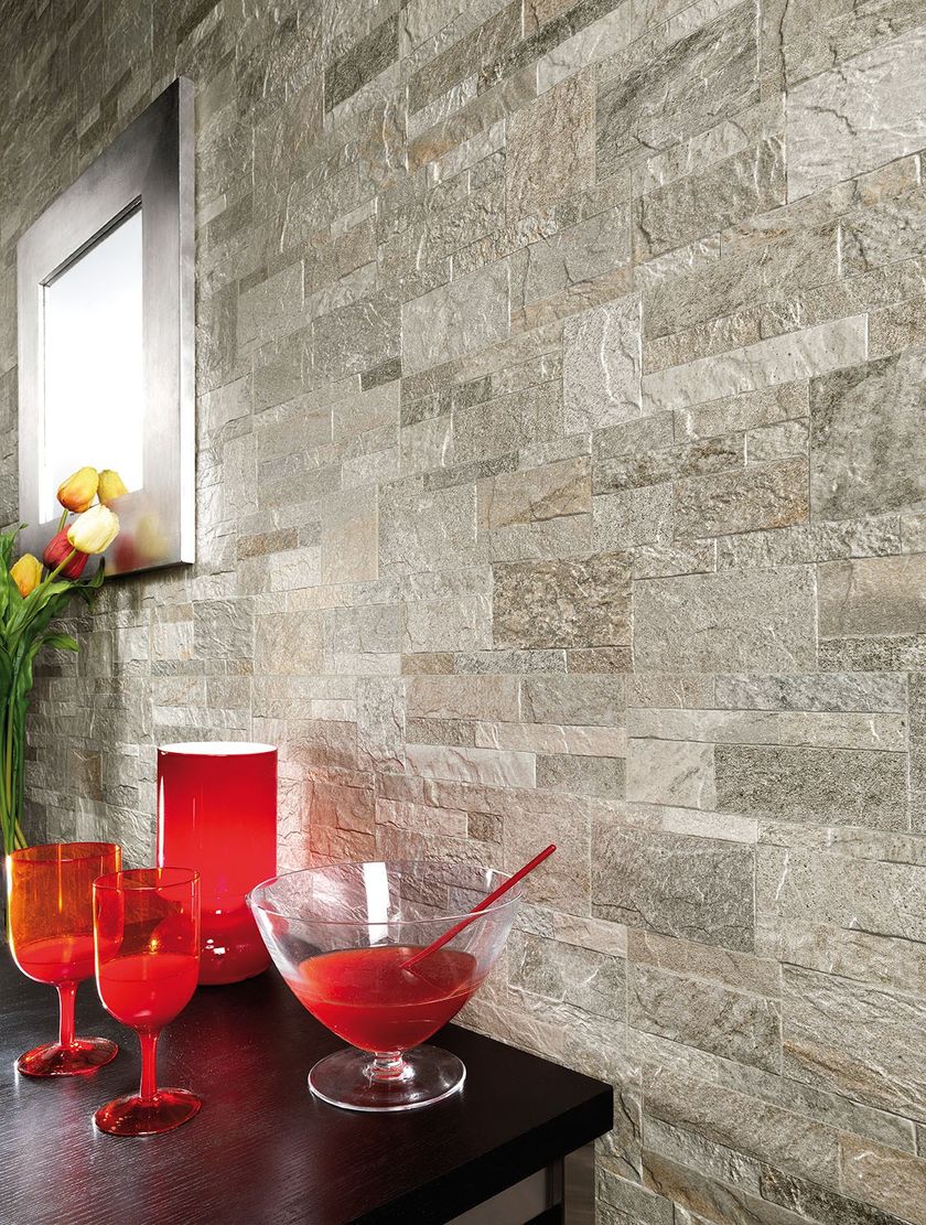 Revêtement mural en grès cérame effet pierre ROCK STYLE By Panaria Ceramica