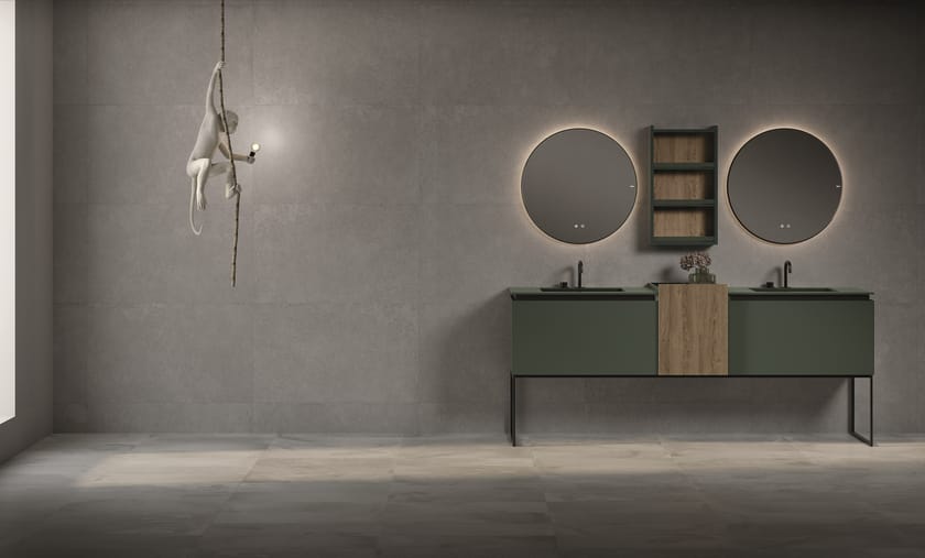 ROK by Fiora - Mobile lavabo da terra doppio - 5