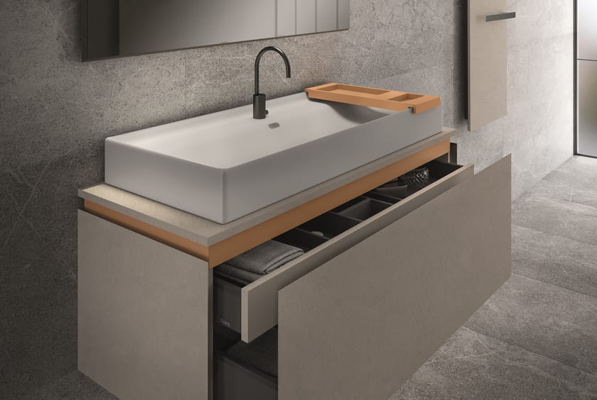 ROK by Fiora - Mobile lavabo singolo sospeso - 7