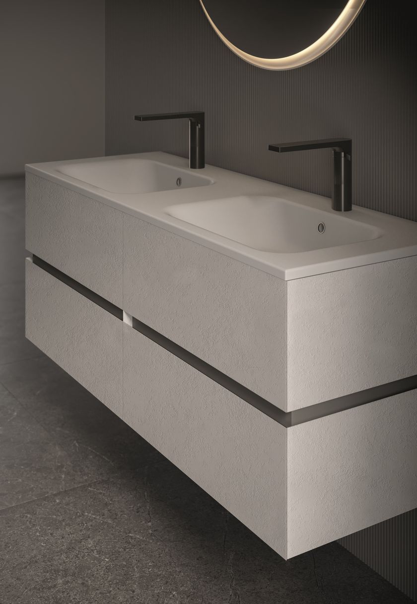 ROK by Fiora - Mobile lavabo doppio sospeso - 3