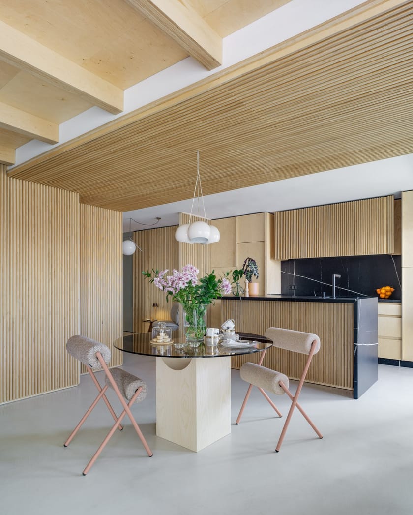 ROLL by Sancal - Sedia con cuscini cilindrici in pelle - 23