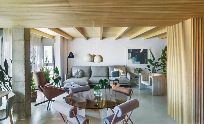 ROLL by Sancal - Sedia con cuscini cilindrici in pelle - 21