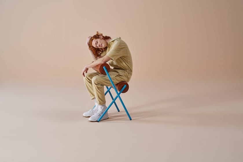 ROLL by Sancal - Sedia con cuscini cilindrici in pelle - 16