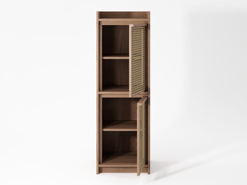 ROOTS | Credenza by KARPENTER - Credenza in legno massello e rattan - 4