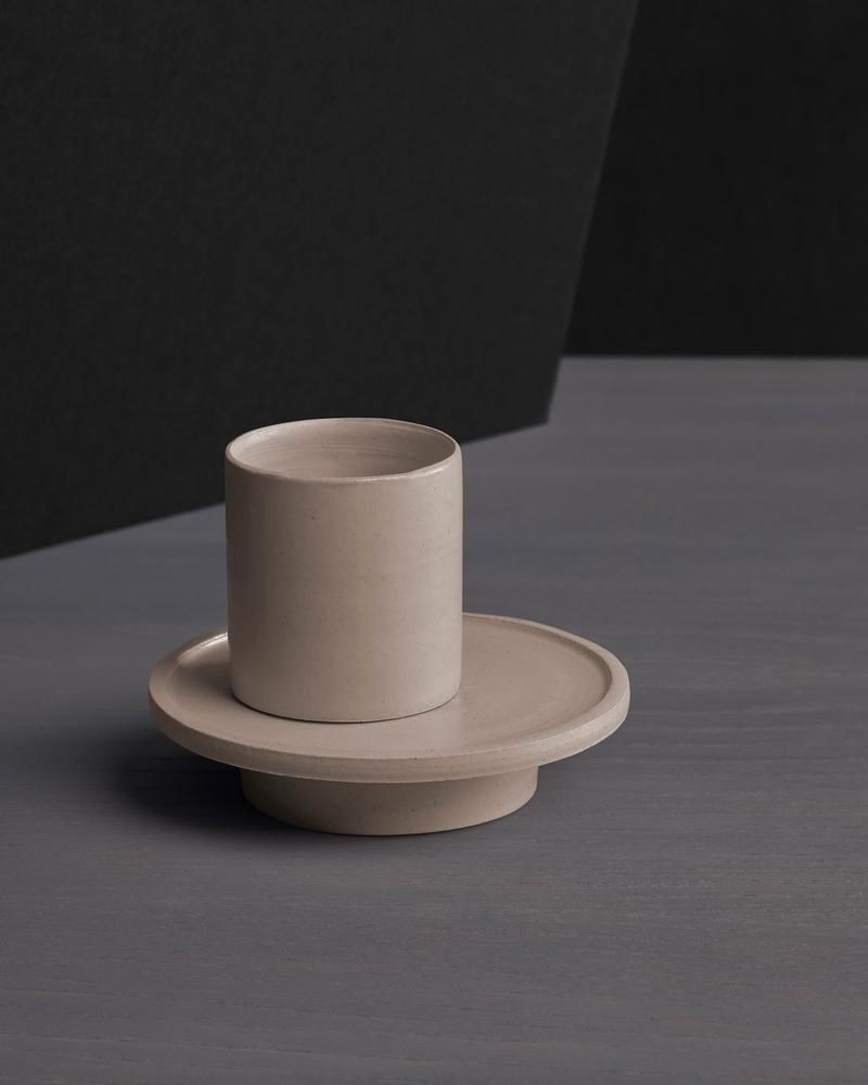 BY ON Cup Noor Tazza In Porcellana Design Retrò Scandinavo – Colori Verde/Grigio, Grigio/Rosso, Blu/Arancio – Stile Vintage - 6